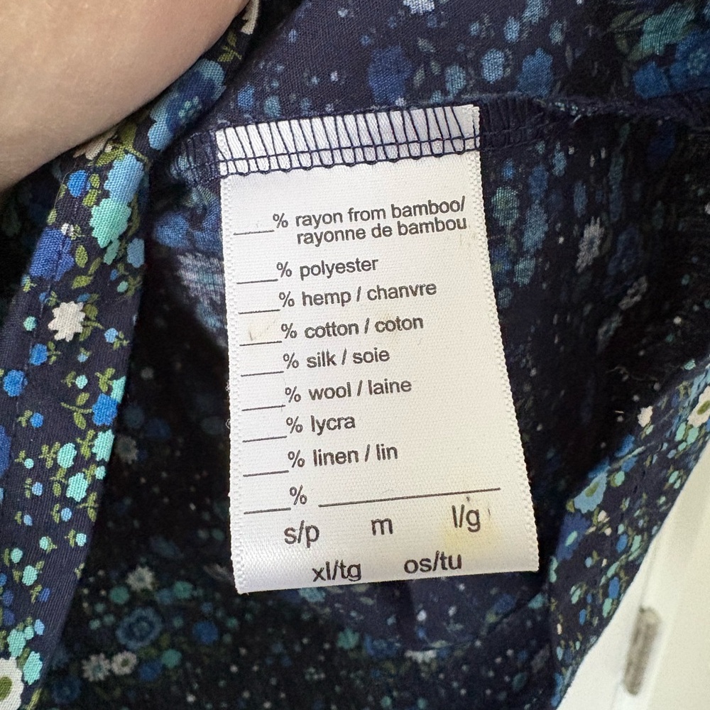 Smoking Lily Navy Floral Short Sleeve Top - Picture 3 of 3